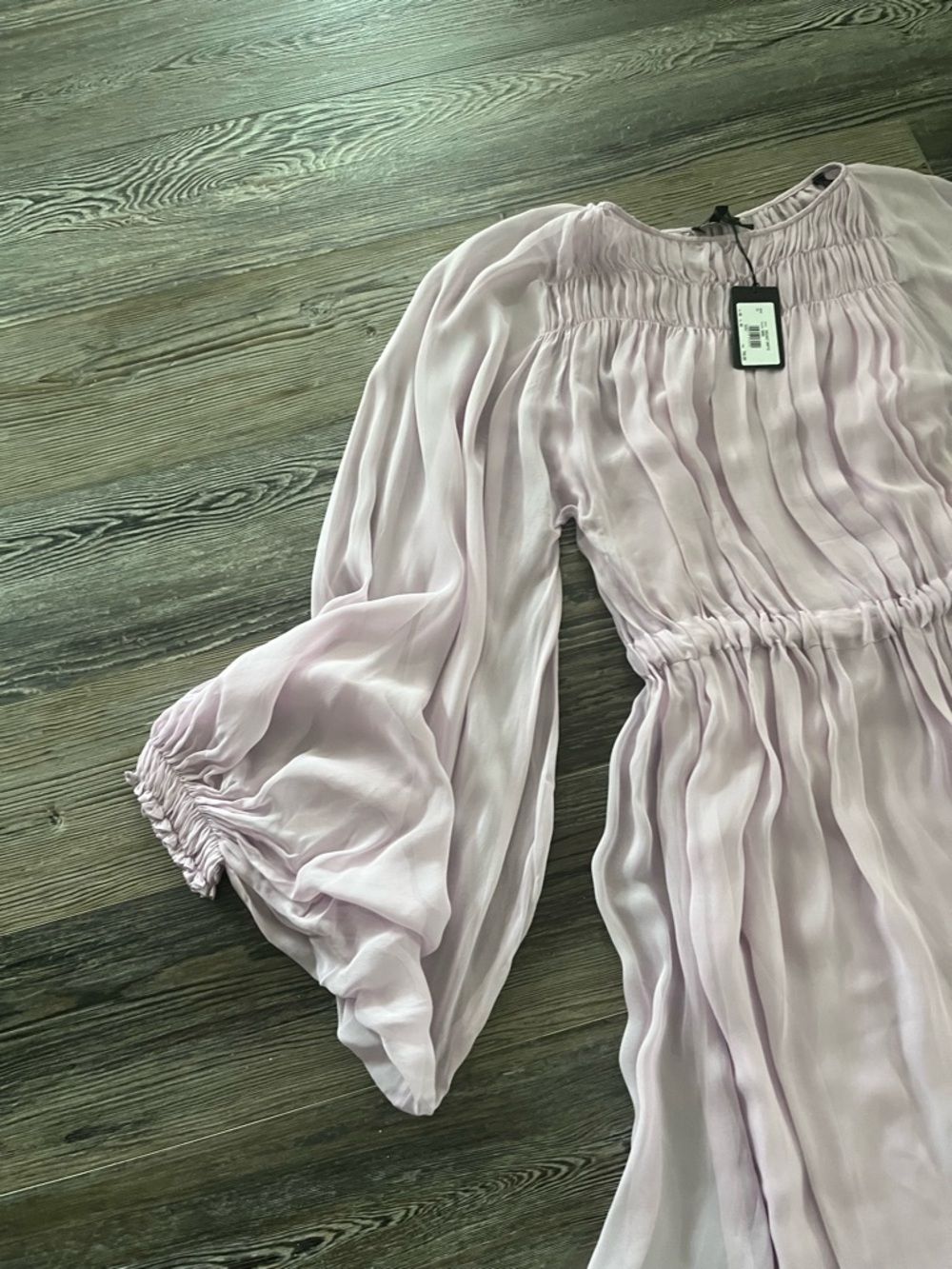 Emporio Armani Lavender Pleated Dress - Picture 11 of 15